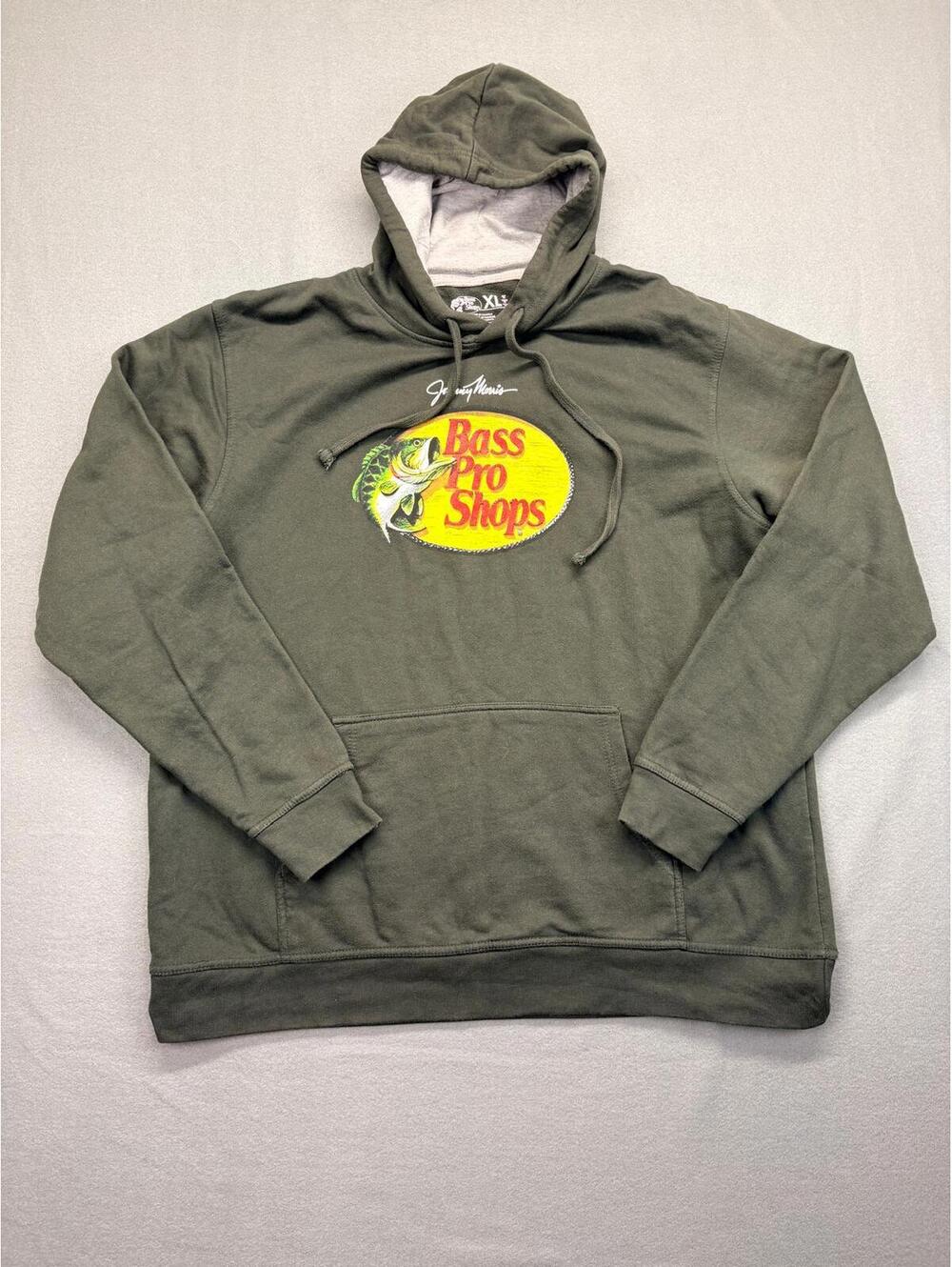Bass Pro Shops Hoodie Sweatshirt Men's Size XL Olive Green